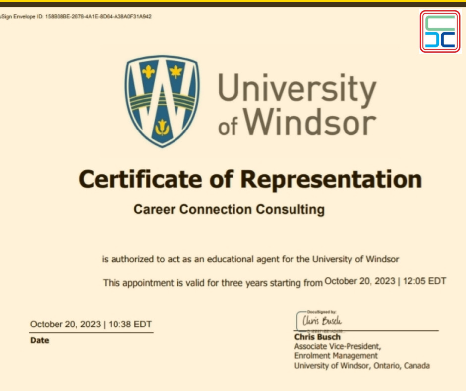 University of Windsor Official Representative